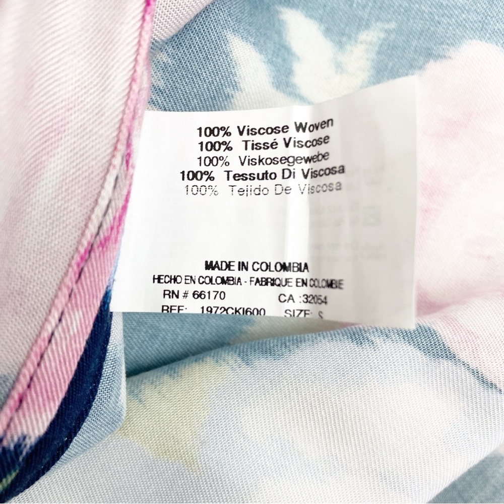 Maaji X Anthropologie Floral Sustainable Aubree Kimono Wrap Maxi Dress Cover Up - Picture 14 of 14